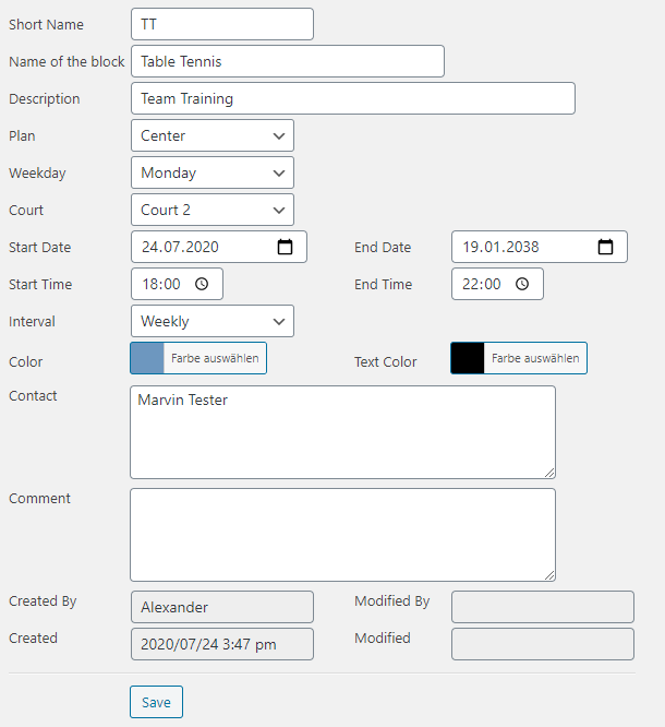 occupany-plan-block Create Block